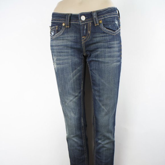 MEK Buckle Oaxaca Cigarette by Kim Ha Neul 25 (26 X 34) Women's Denim Jeans - Picture 1 of 15